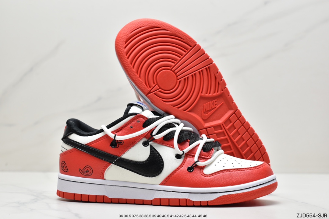 Futura x Nike Dunk Low SB joint deconstruction strappy skateboard shoes DD3363-100