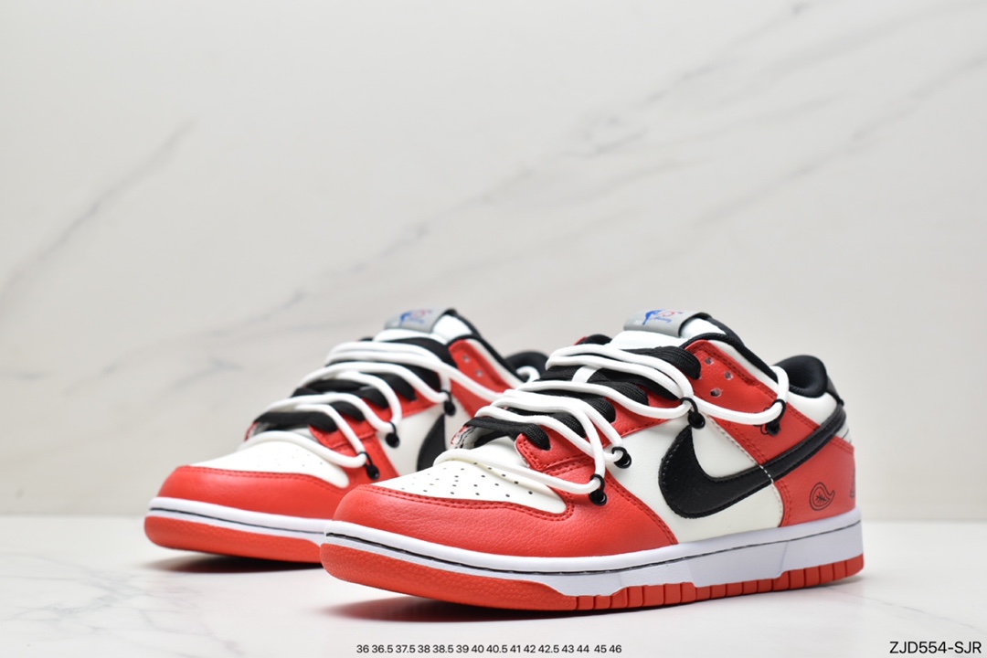 Futura x Nike Dunk Low SB joint deconstruction strappy skateboard shoes DD3363-100