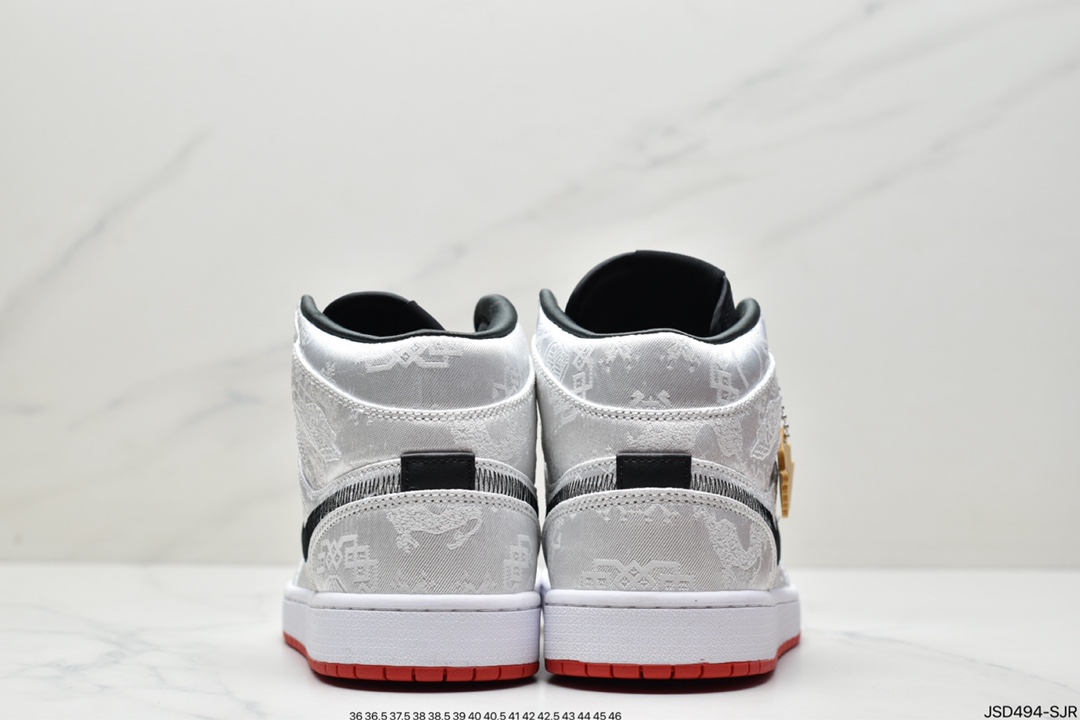 200 CLOT x Air Jordan 1 Mid“Fearless”AJ1乔丹一代中帮经典篮球鞋 CU2804-100