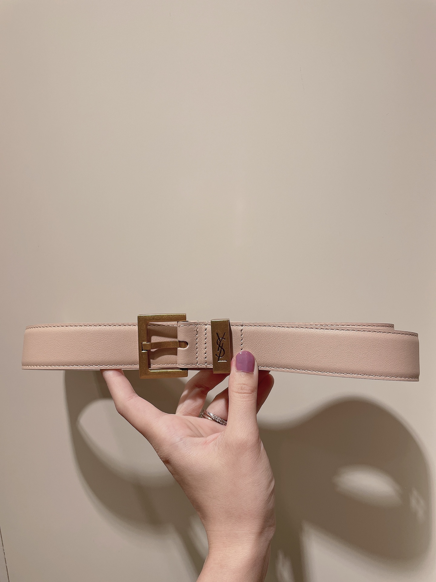 Yves Saint Laurent Cinture Donne Tutto rame Pelle di vitello bovina Vintage 1 Yves Saint Laurent Cinture Donne Tutto rame Pelle di vitello bovina Vintage