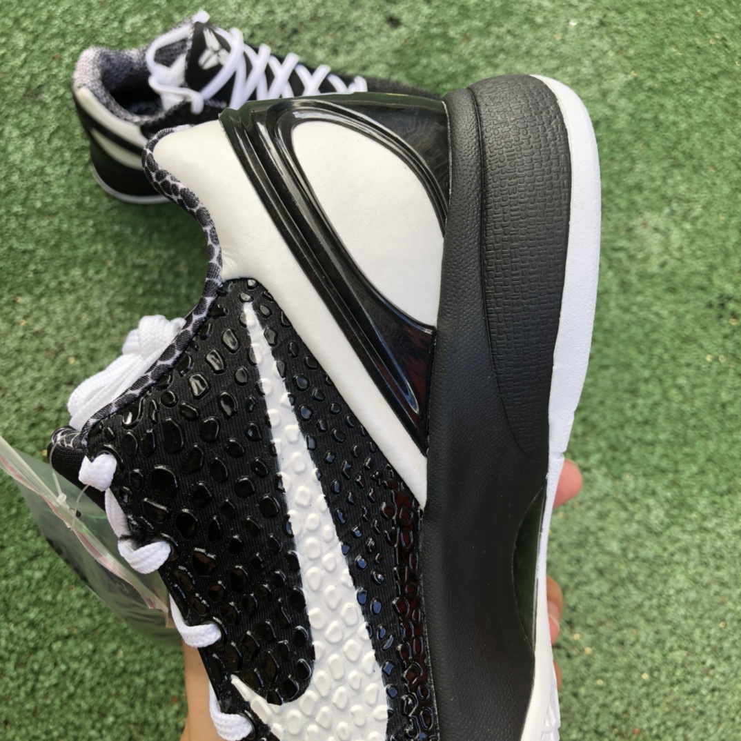 480 s2纯原版NIKE KOBE 6 Protro科比6曼巴 黑白实战篮球鞋CW2190-002