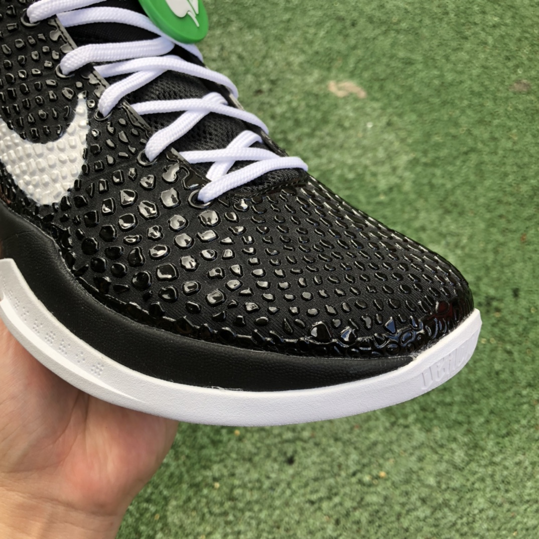 480 s2纯原版NIKE KOBE 6 Protro科比6曼巴 黑白实战篮球鞋CW2190-002