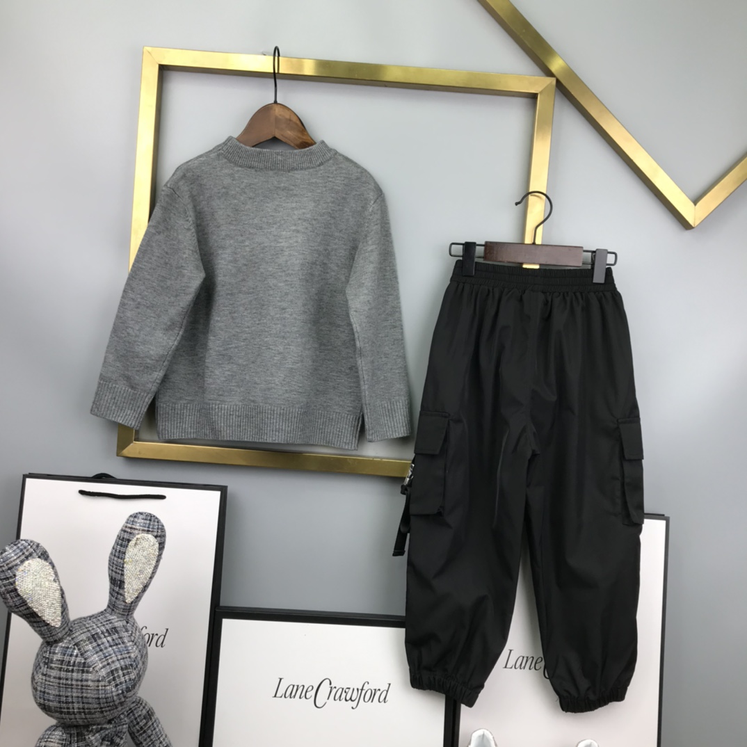 Fashionable PRAD Fall-Winter 2022 Collection for Kids: Sizes 100-160, Sheared Wool Fabrics - 图片 9