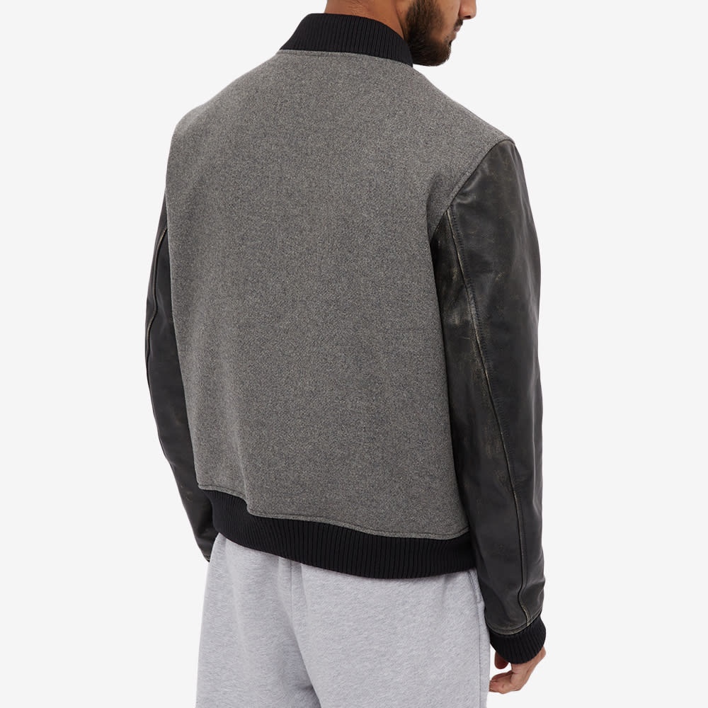 off white OW2022秋冬新款羊毛呢棒球外套