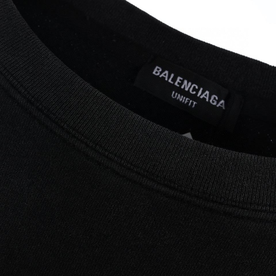 190 Balenciaga/巴黎世家秋冬新款彩虹麦穗字母印花经典