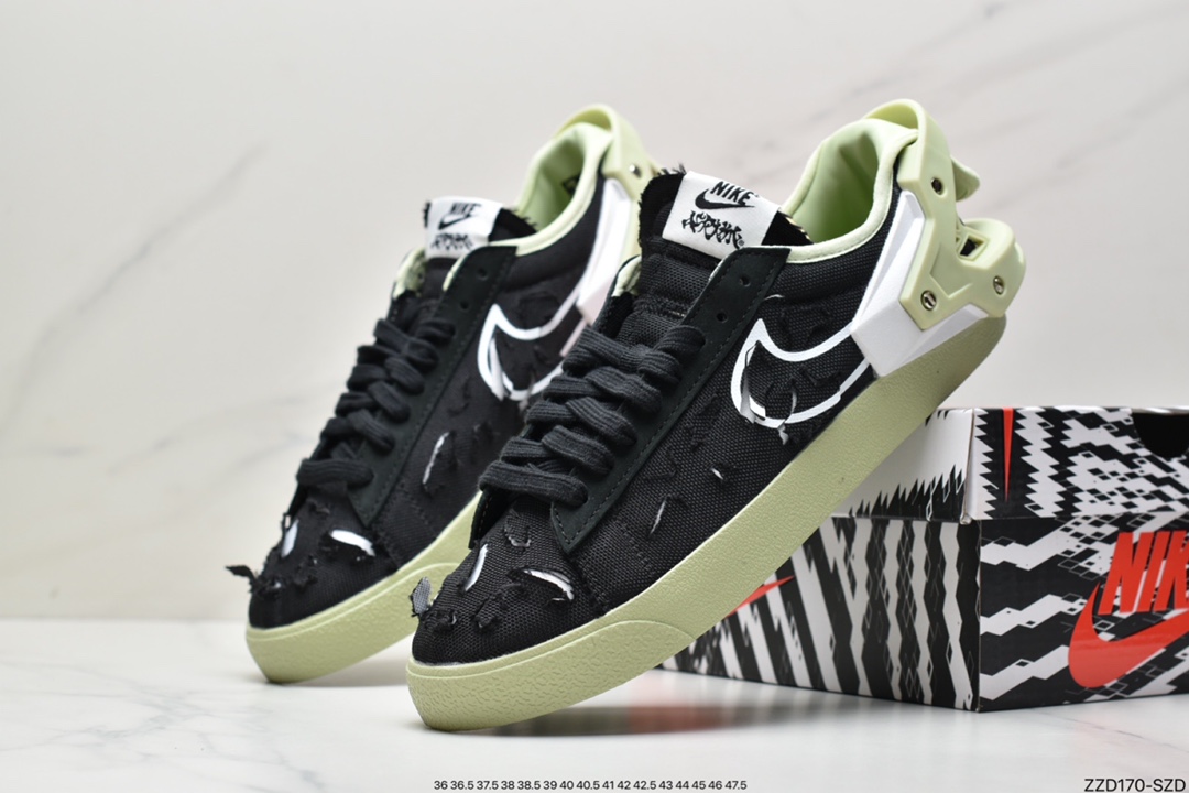 250 Acronym x Nike Blazer Low 整体鞋型延续 Nike Blazer Low 熟悉的低帮轮廓DO9373