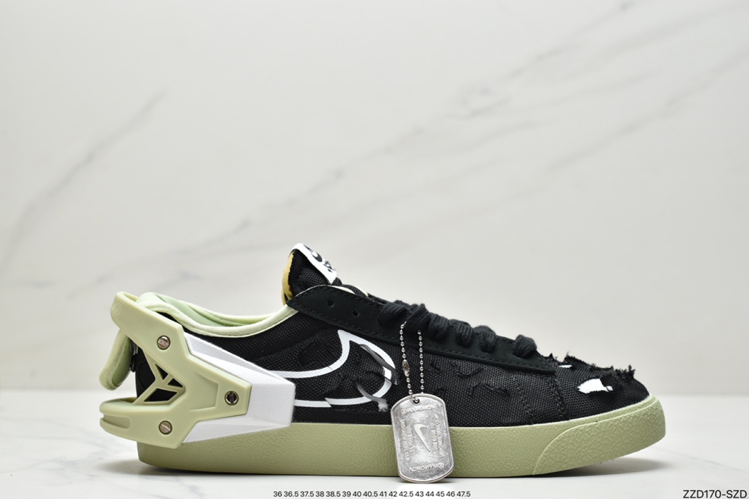 250 Acronym x Nike Blazer Low 整体鞋型延续 Nike Blazer Low 熟悉的低帮轮廓DO9373
