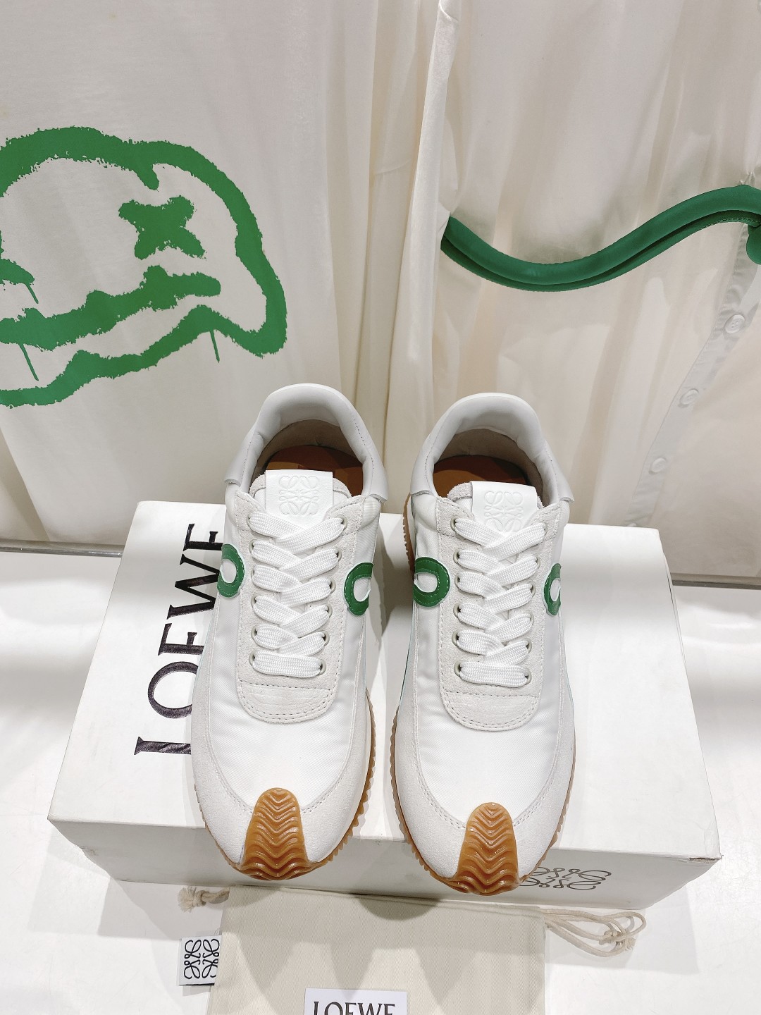 Online Sales
 Loewe Casual Shoes Splicing Unisex Cowhide Sheepskin Silk Casual