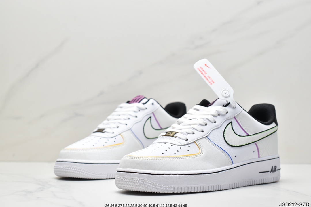 180 耐克Nike Air Force1 空军一号 白蓝 低帮休闲板鞋 GU6936-599