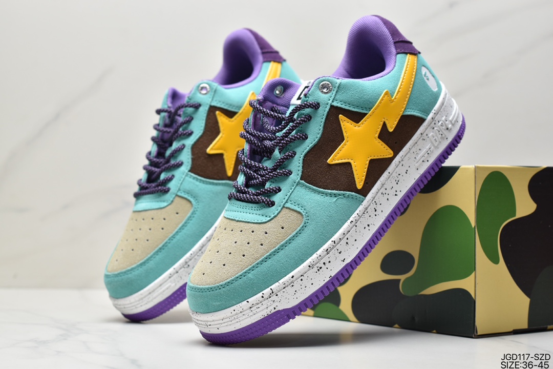 180 日本里原宿潮流品牌A Bathing Ape安逸猿BAPE Sk8 Sta Low SK8系列低帮休闲运动滑板板鞋