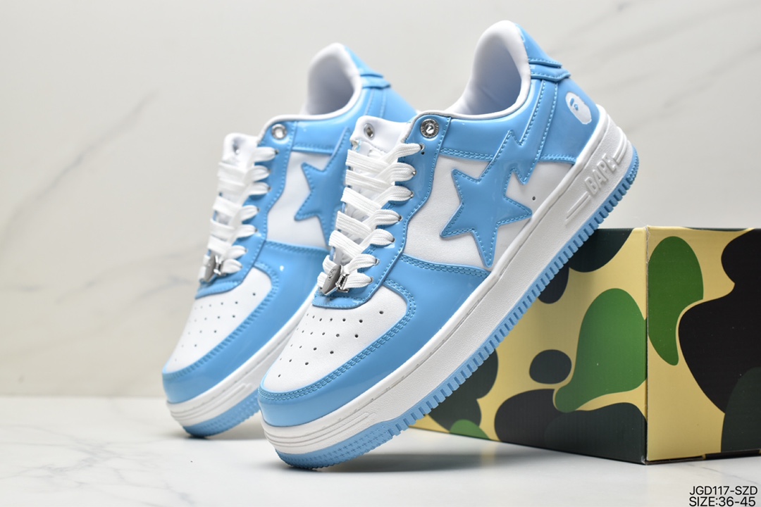 180 日本里原宿潮流品牌A Bathing Ape安逸猿BAPE Sk8 Sta Low SK8系列低帮休闲运动滑板板鞋