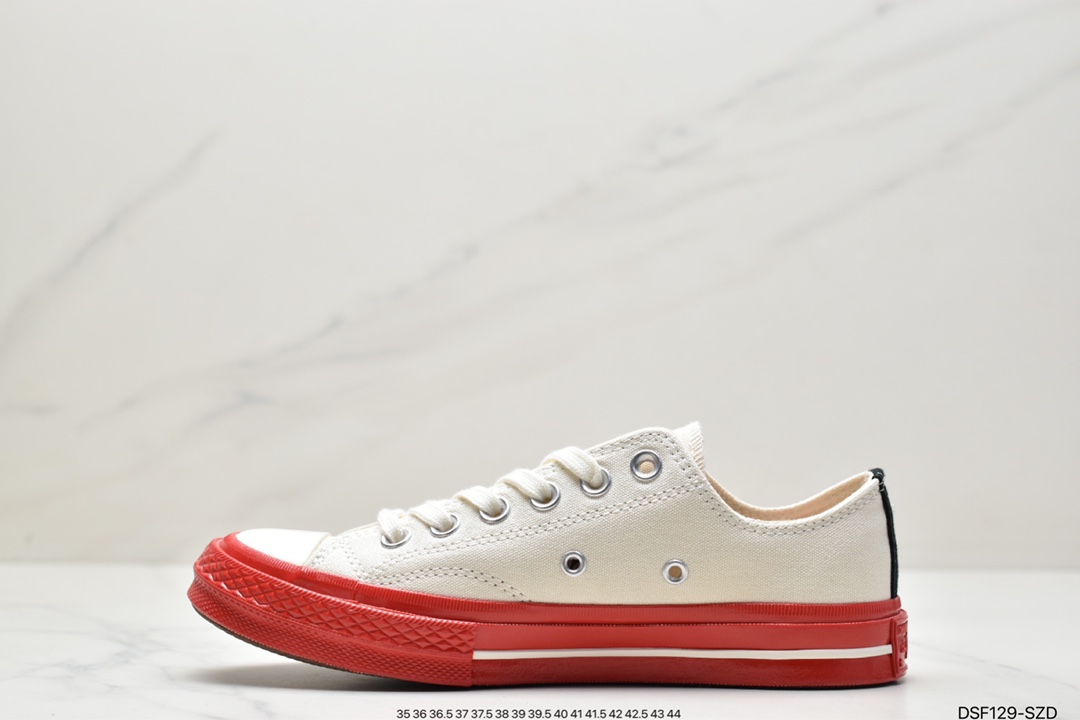 CONVERSE X Comme des Garons PLAY Rei Kawakubo CDG PLAY ”Little Red Side” Rei Kawakubo A01795C