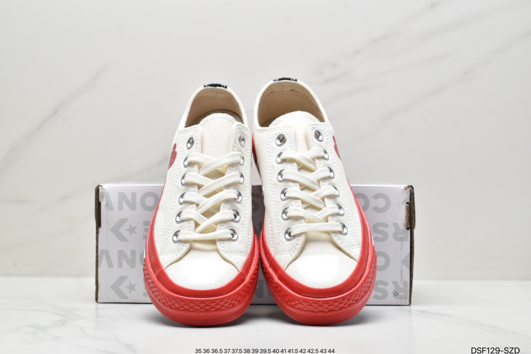 CONVERSE X Comme des Garons PLAY Rei Kawakubo CDG PLAY ”Little Red Side” Rei Kawakubo A01795C