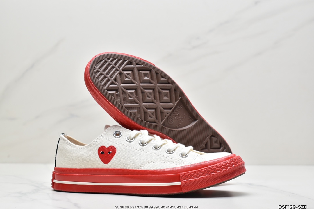 CONVERSE X Comme des Garons PLAY Rei Kawakubo CDG PLAY ”Little Red Side” Rei Kawakubo A01795C