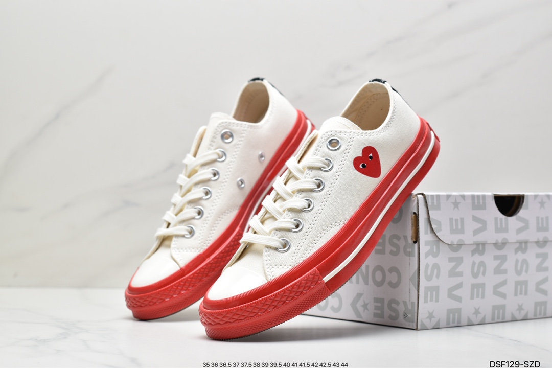 CONVERSE X Comme des Garons PLAY Rei Kawakubo CDG PLAY ”Little Red Side” Rei Kawakubo A01795C