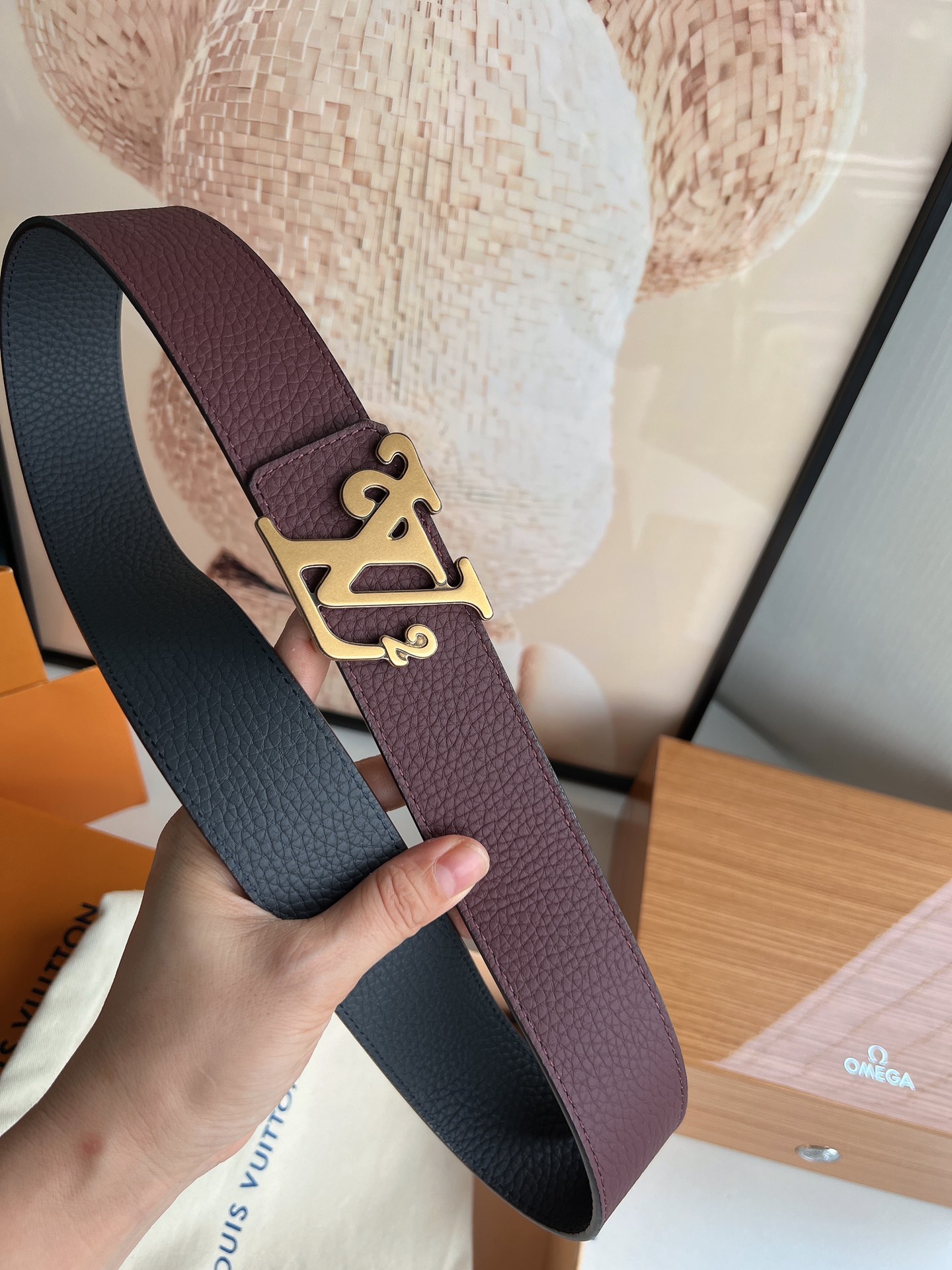 LV/路易威登   精湛工艺呈现奢华精致男士4.0cm腰带