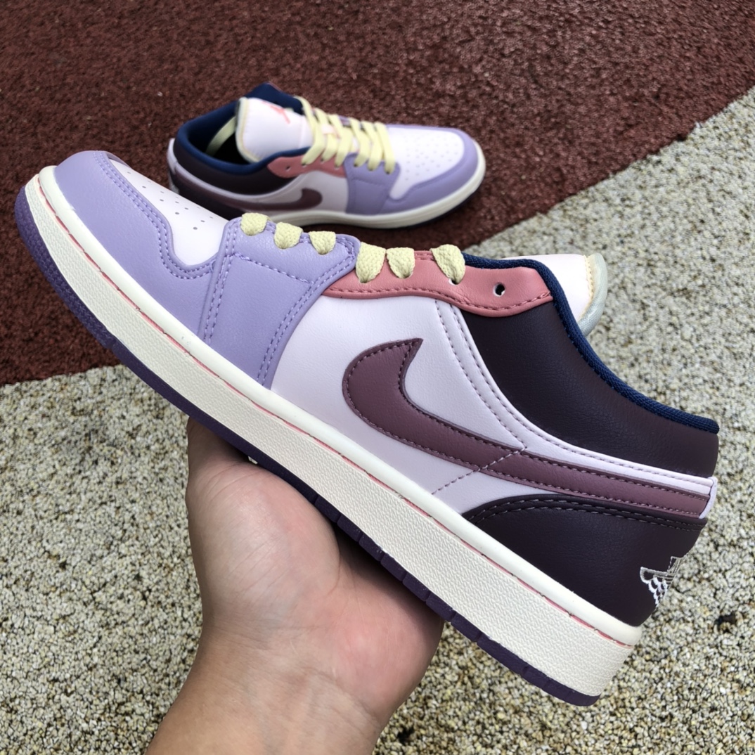 260  Air Jordan 1 AJ1 白粉紫彩蛋复活节低帮球鞋 DZ2768-651
