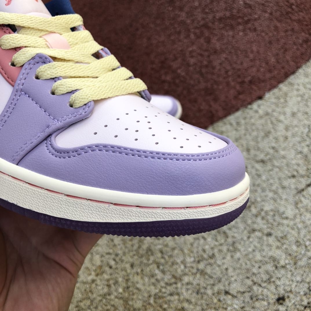 260  Air Jordan 1 AJ1 白粉紫彩蛋复活节低帮球鞋 DZ2768-651
