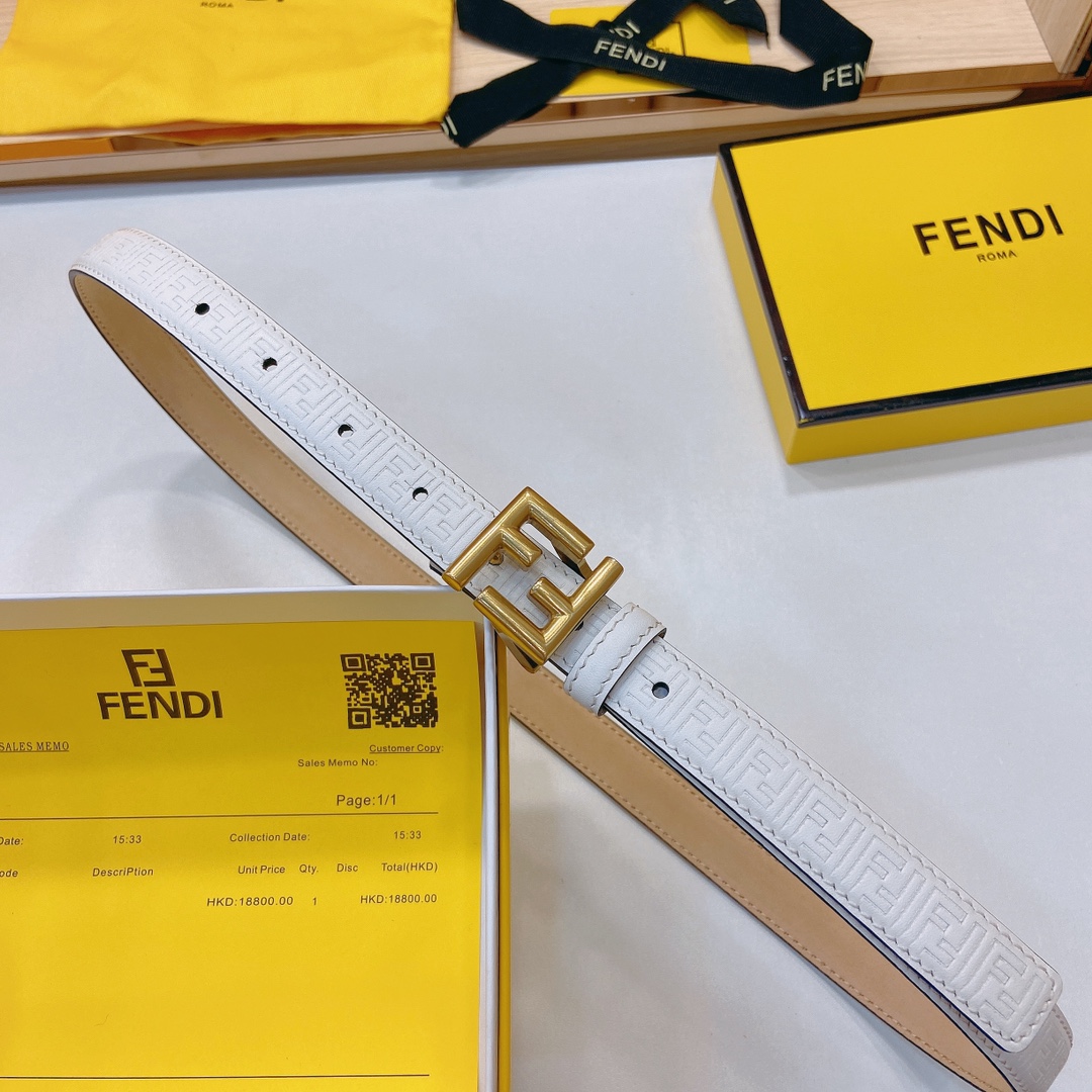 芬迪FENDI双面原版皮腰带采用原版