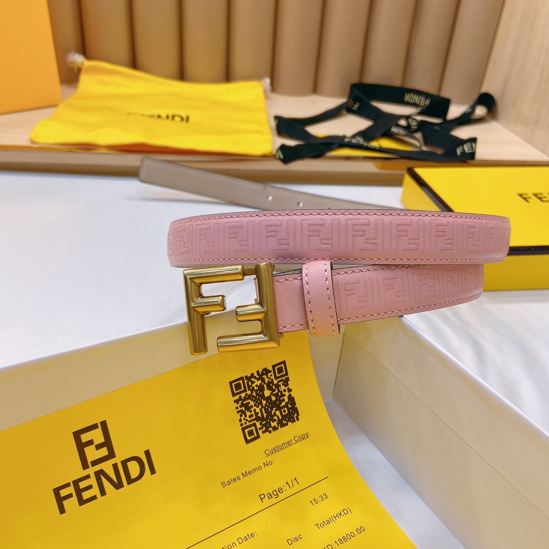 芬迪FENDI双面原版皮腰带采用原版