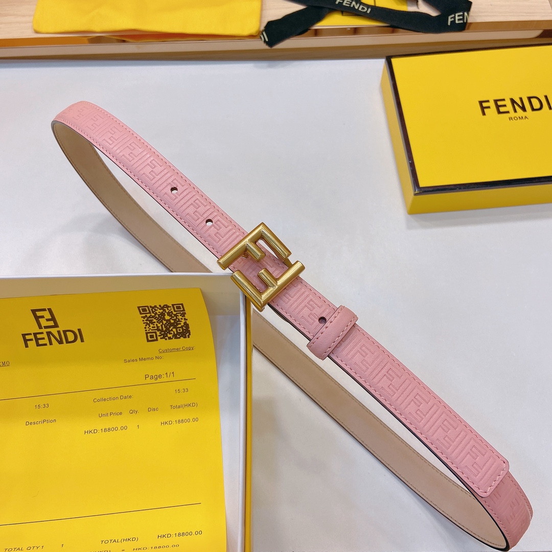 芬迪FENDI双面原版皮腰带采用原版