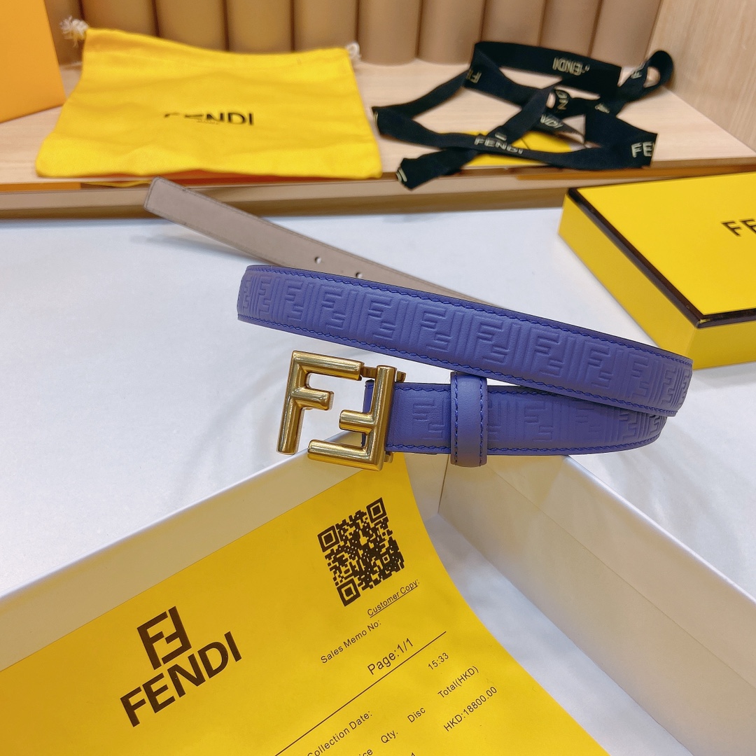 芬迪FENDI双面原版皮腰带采用原版