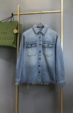 Gucci Clothing Coats & Jackets Blue Light Unisex Casual