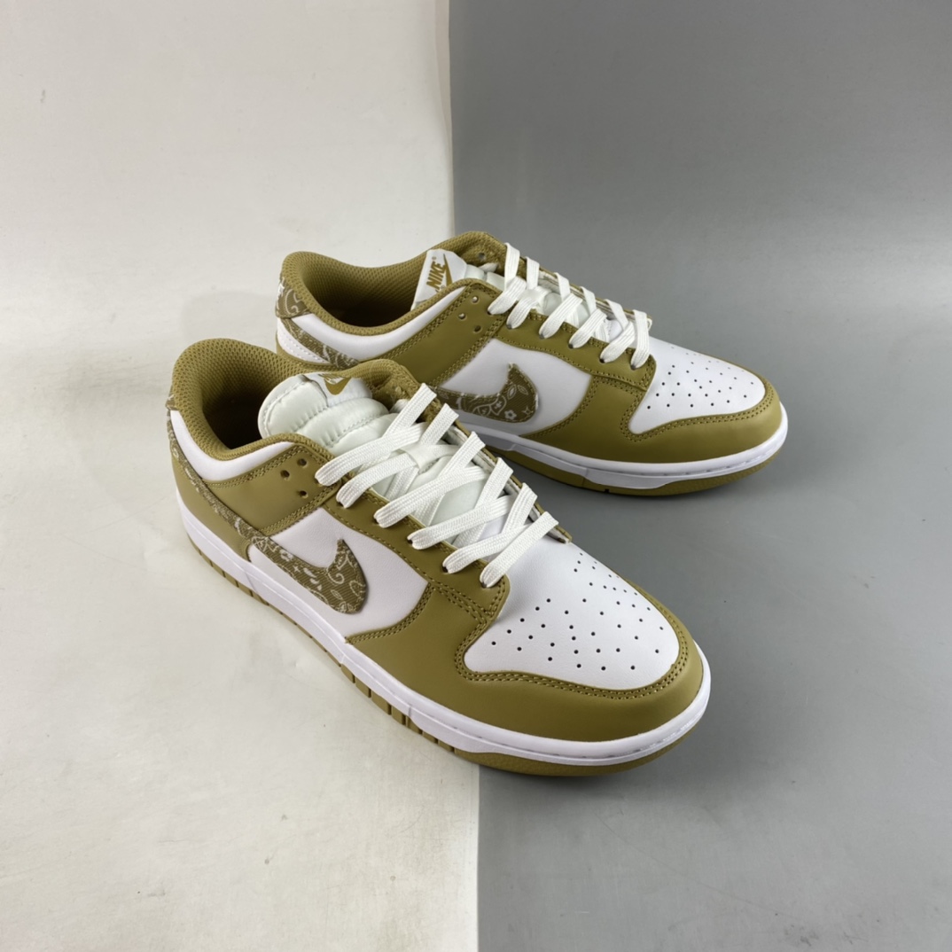 P280 Nike Dunk Low ESS ”Barley Paisley” 牛油果绿 腰果花 SB低帮运动休闲板鞋 DH4401-104