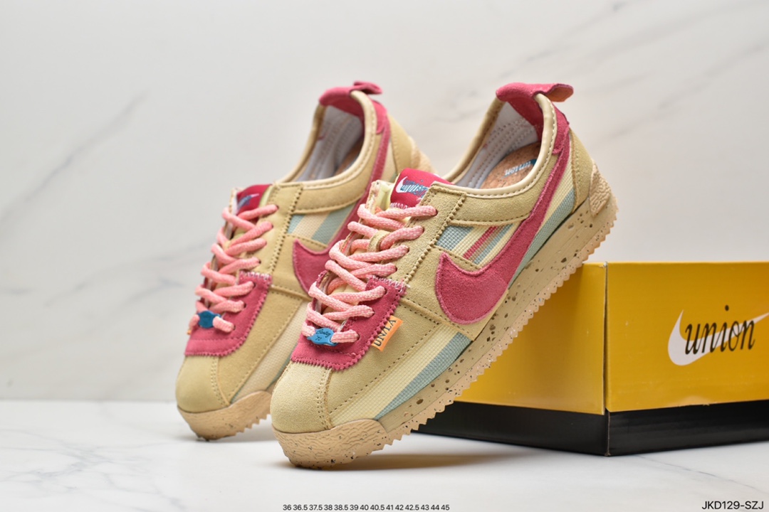 160 联乘洛杉矶知名店铺Union LA x Nike Cortez Low”Black”阿甘改良初代低帮复古经典休闲运动慢跑鞋 DR1413-007