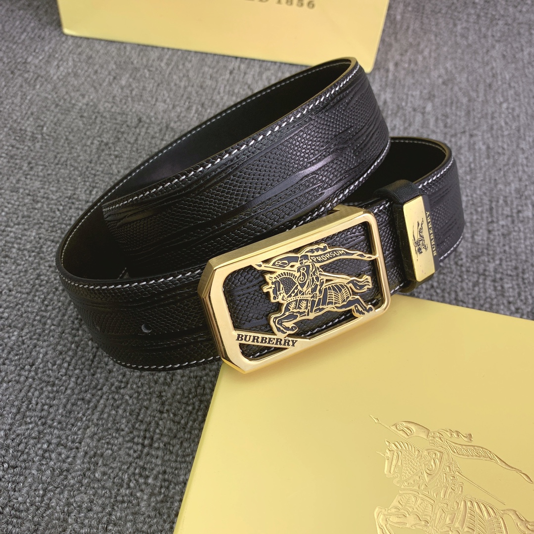 品名巴宝莉原单材质原单牛皮腰带百分百