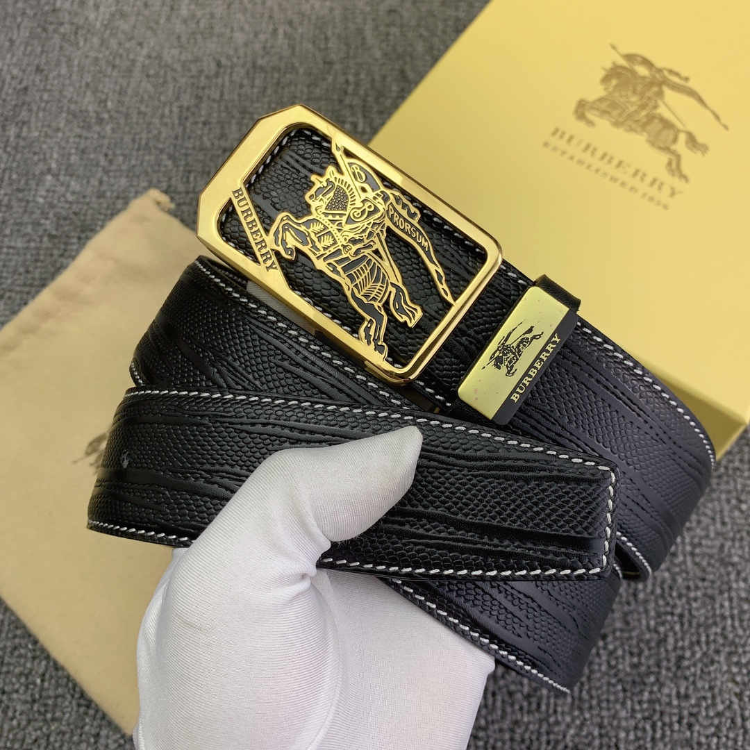 品名巴宝莉原单材质原单牛皮腰带百分百