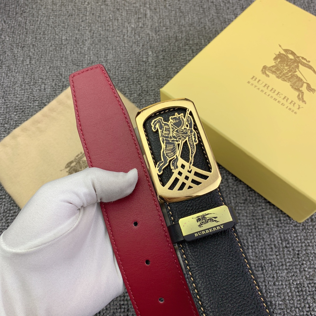 品名巴宝莉原单材质原单牛皮腰带百分百