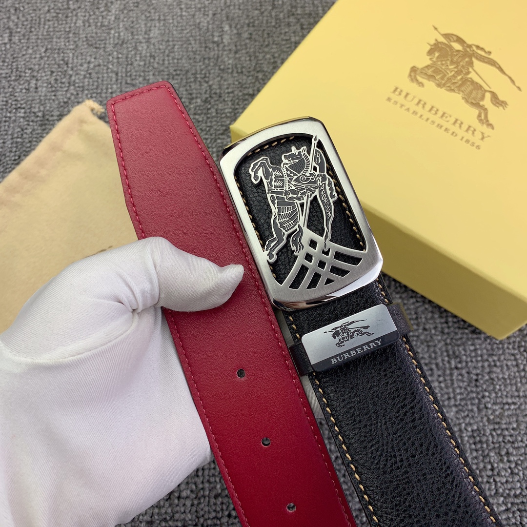 品名巴宝莉原单材质原单牛皮腰带百分百