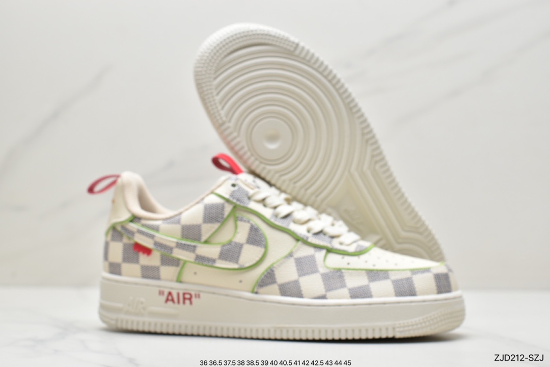 240 耐克Nike Air Force1 空军一号白蓝低帮休闲板鞋1A9V8H