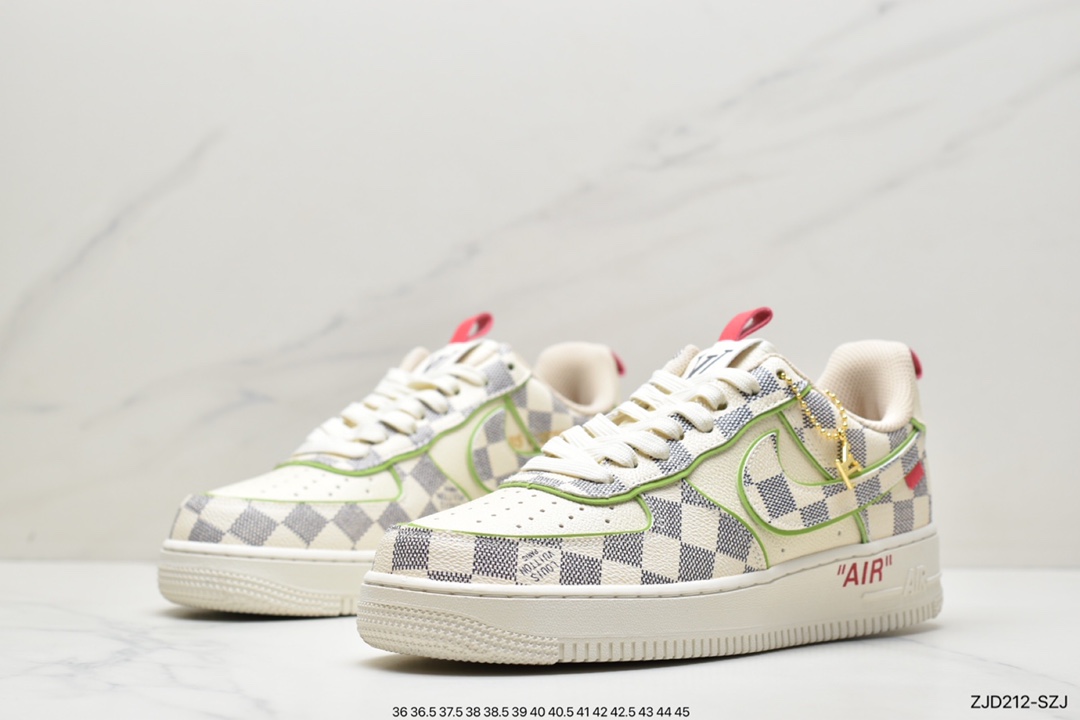240 耐克Nike Air Force1 空军一号白蓝低帮休闲板鞋1A9V8H