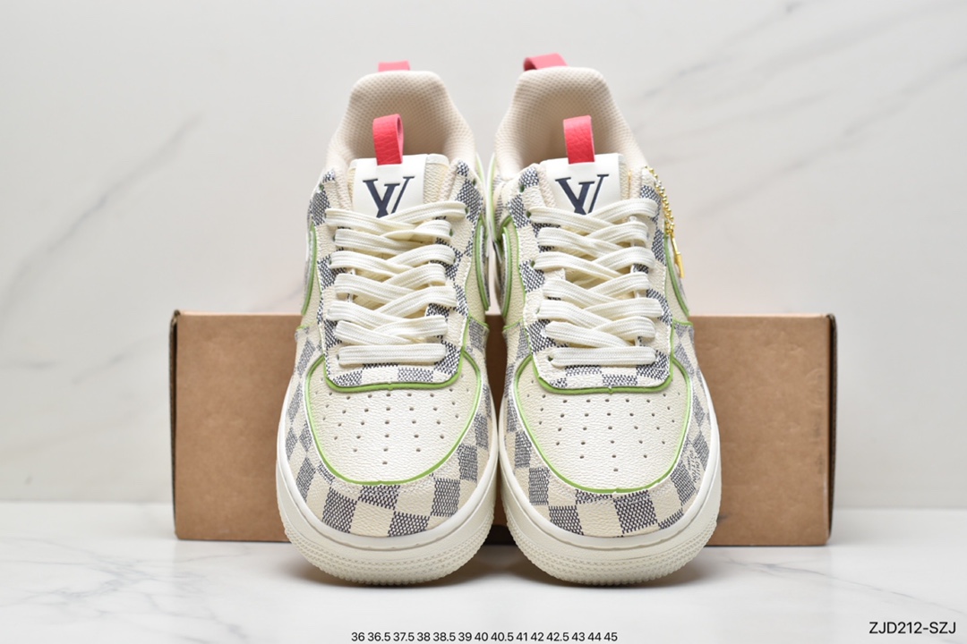 240 耐克Nike Air Force1 空军一号白蓝低帮休闲板鞋1A9V8H