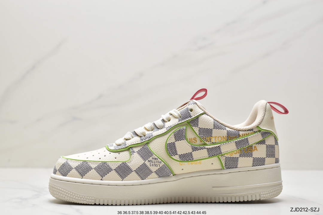 240 耐克Nike Air Force1 空军一号白蓝低帮休闲板鞋1A9V8H