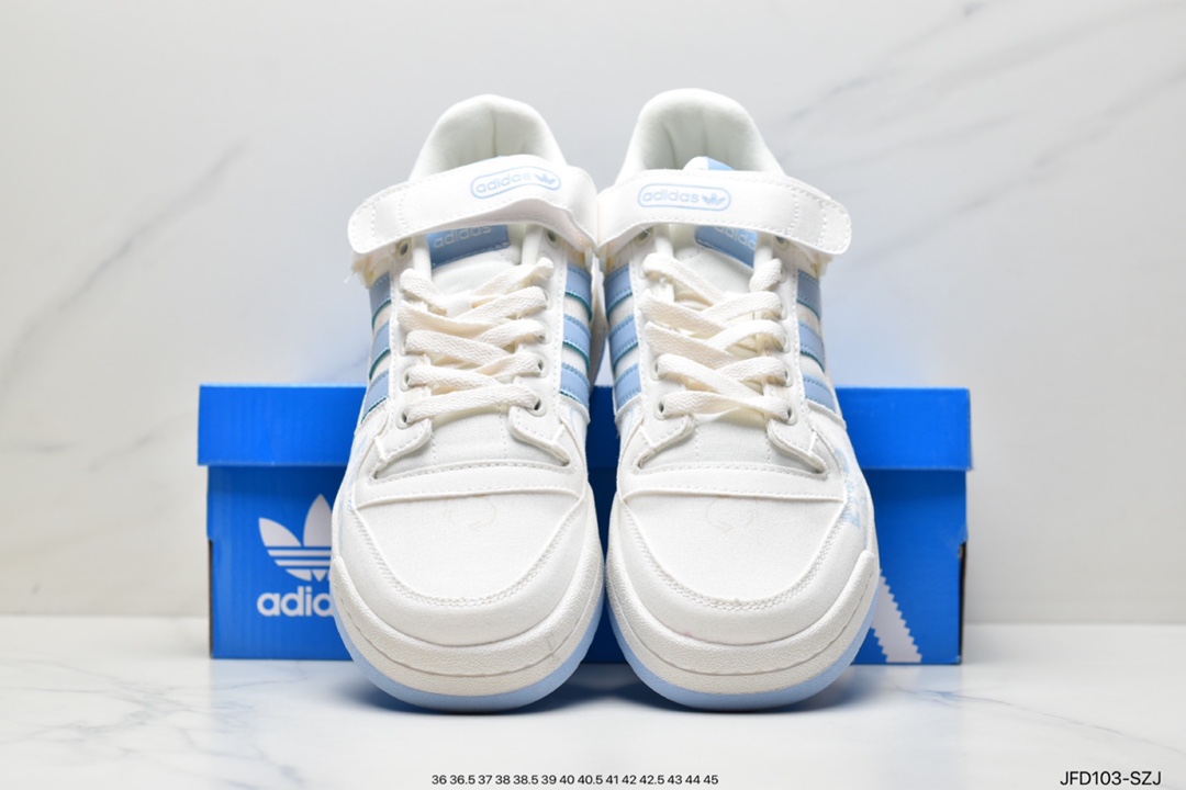 Adidas Clover Originals Forum 84 Low Roman Series Velcro Low Help GY7985