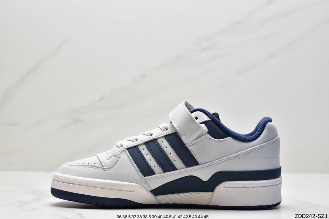 Adidas Originals Forum Low navy blue gray classic Velcro retro sneakers GY6553