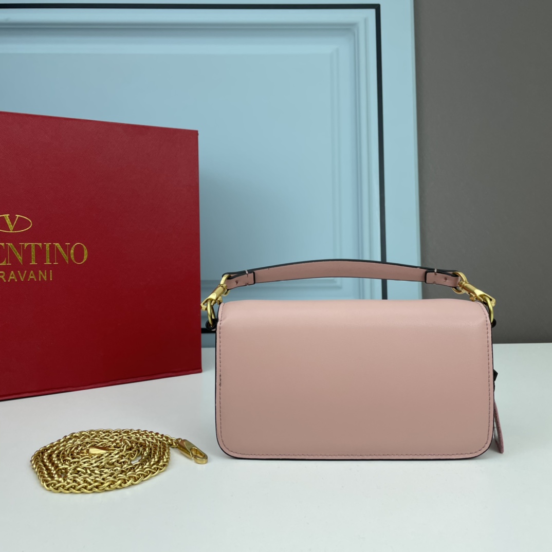 小号VALENTINO MINI LOCÒ仿水晶装饰手袋-VLogo Signature施华洛世奇®仿水