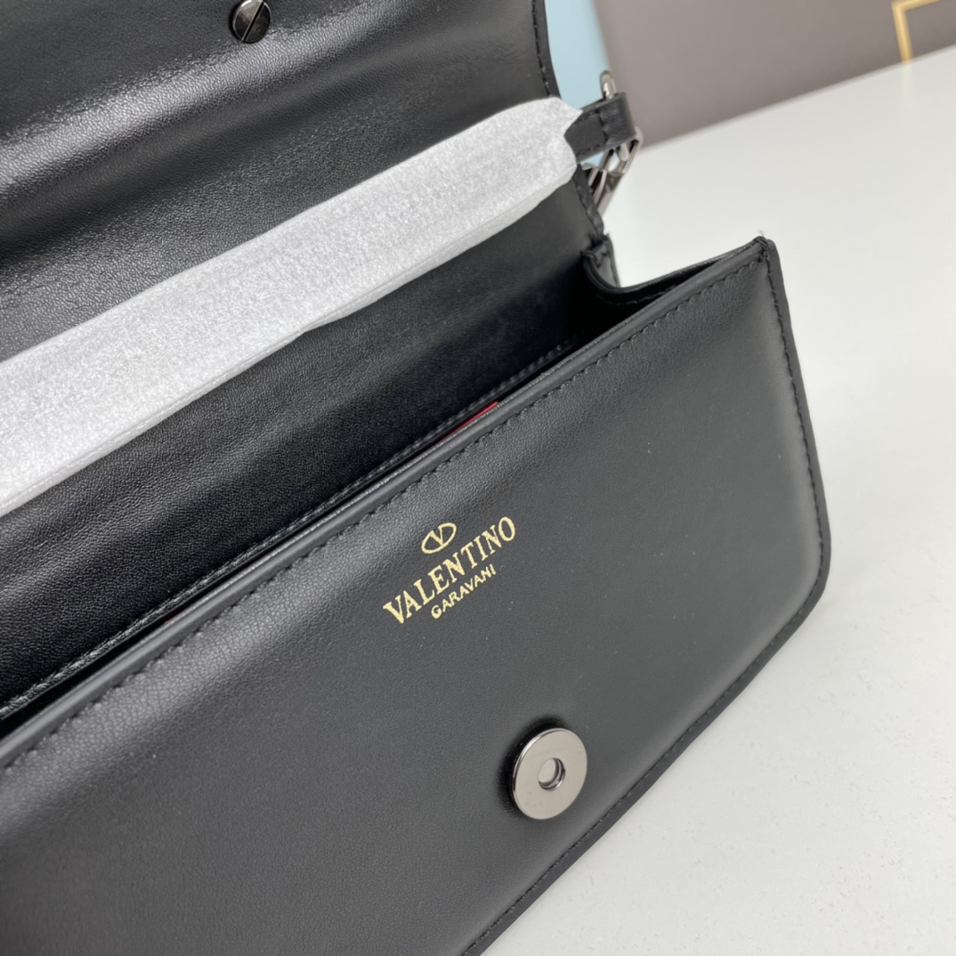 小号VALENTINO MINI LOCÒ仿水晶装饰手袋-VLogo Signature施华洛世奇®仿水