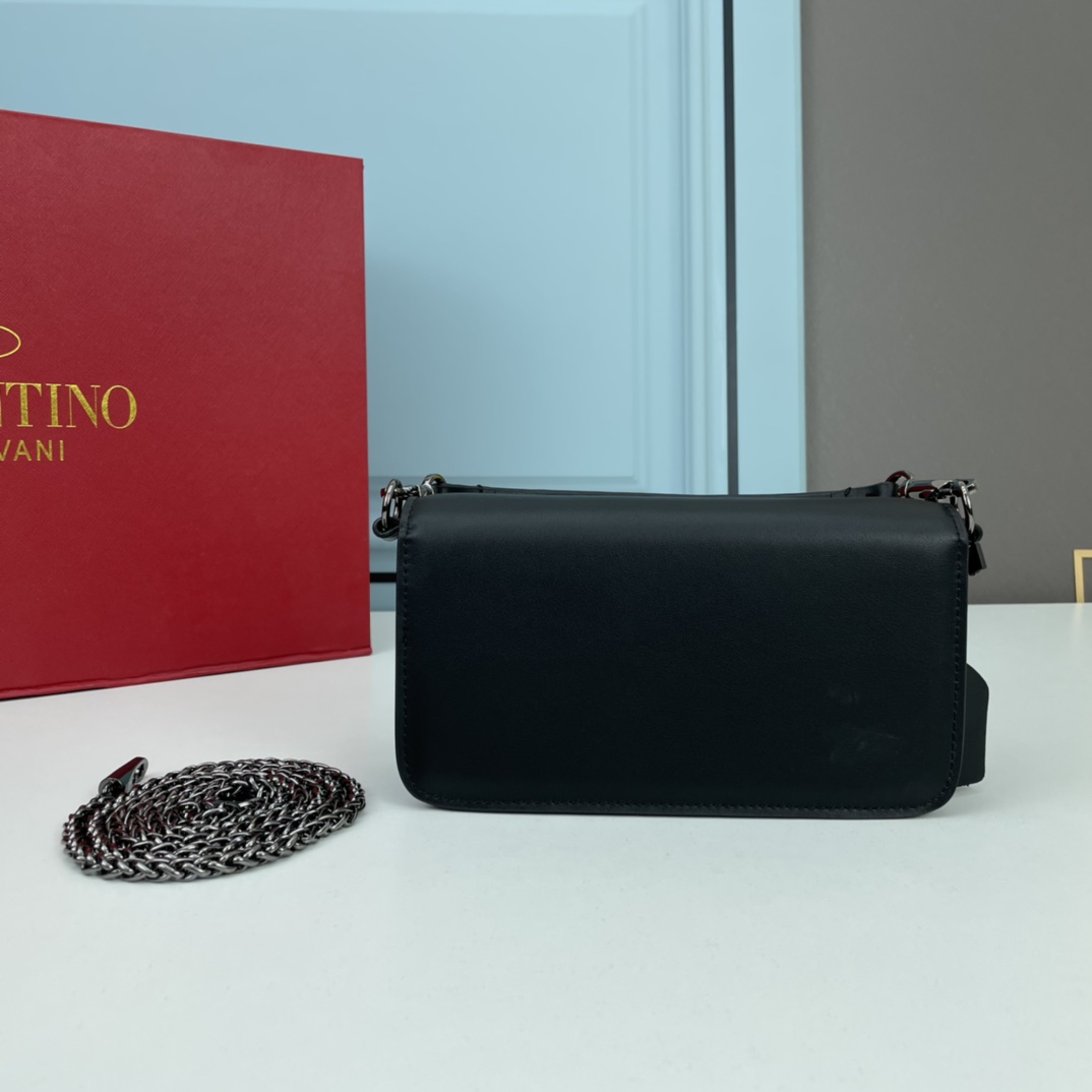 小号VALENTINO MINI LOCÒ仿水晶装饰手袋-VLogo Signature施华洛世奇®仿水