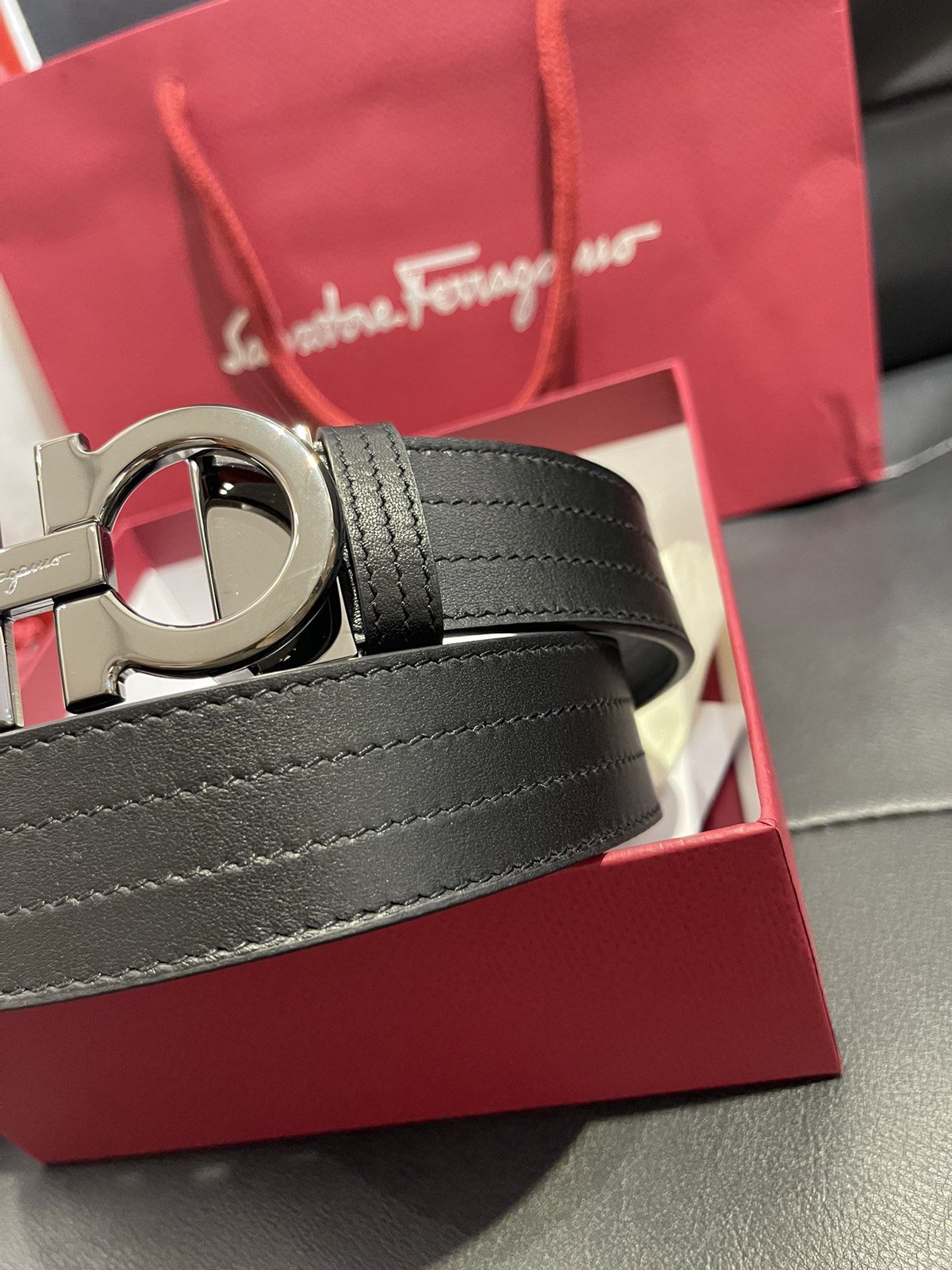 [Ferragamo Belts]Ferragamo Salvatore Ferragamo first layer cowhide belt body (