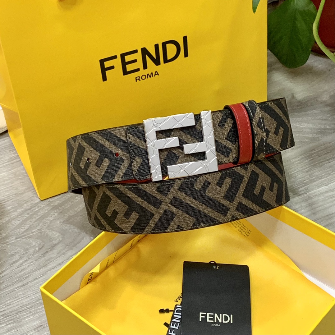FENDI芬迪专柜同款宽4.0CM双