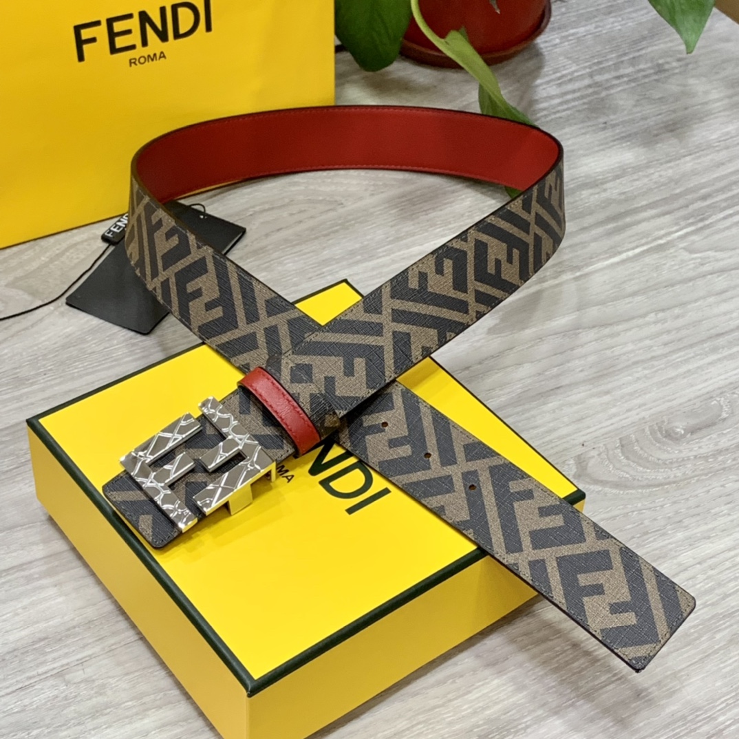FENDI芬迪专柜同款宽4.0CM双