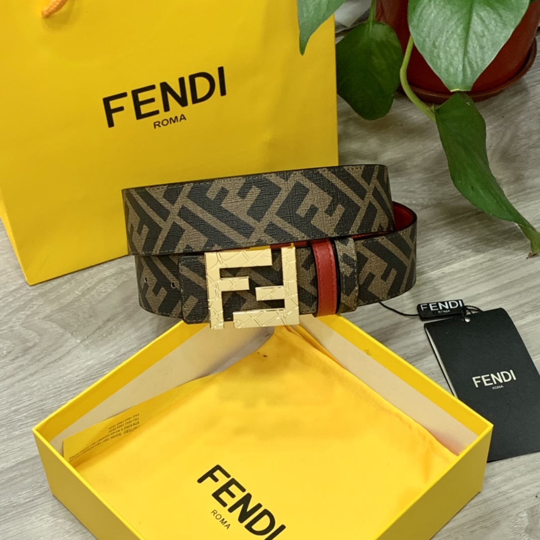FENDI芬迪专柜同款宽4.0CM双