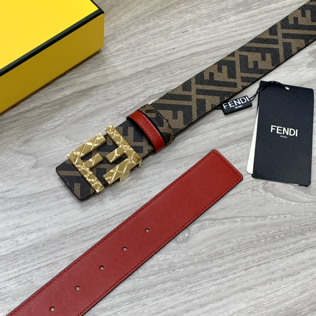 FENDI芬迪专柜同款宽4.0CM双