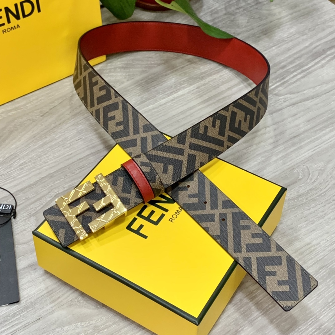 FENDI芬迪专柜同款宽4.0CM双