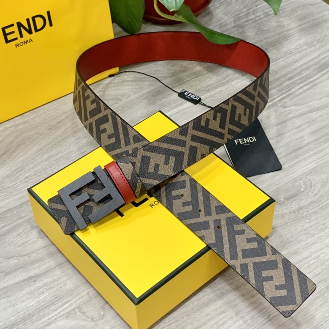 FENDI芬迪专柜同款宽4.0CM双