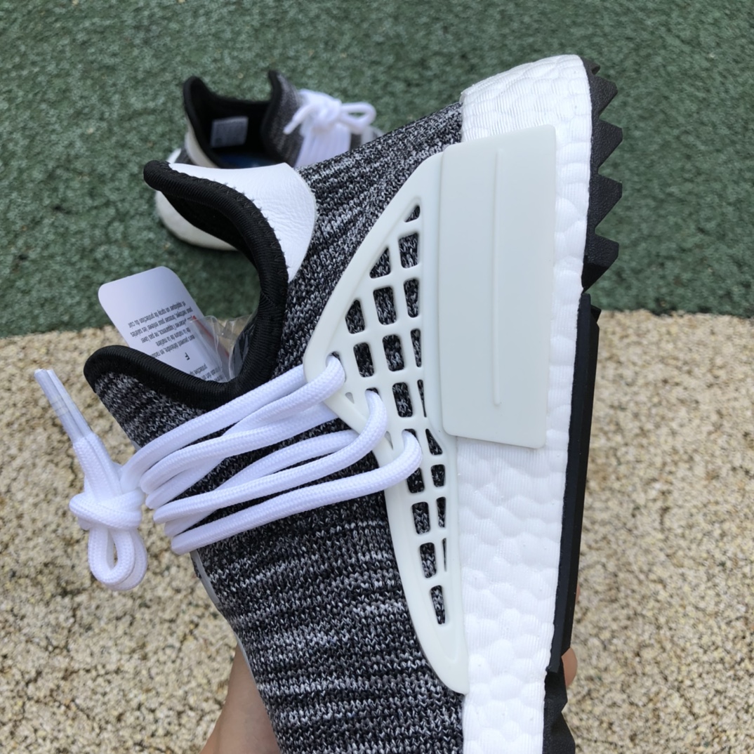 NMD HumanRace Feidong Trail Oreo black and white gray woven women's casual walking shoes AC7359